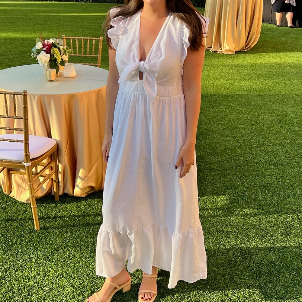 Express White Maxi Dress